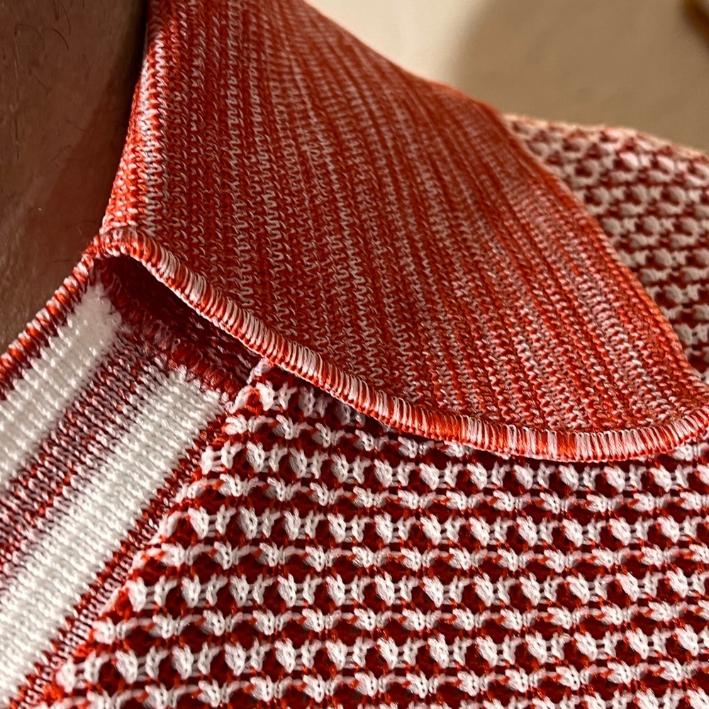 Red Patterned Men's Shirt - Picture 7 of 14